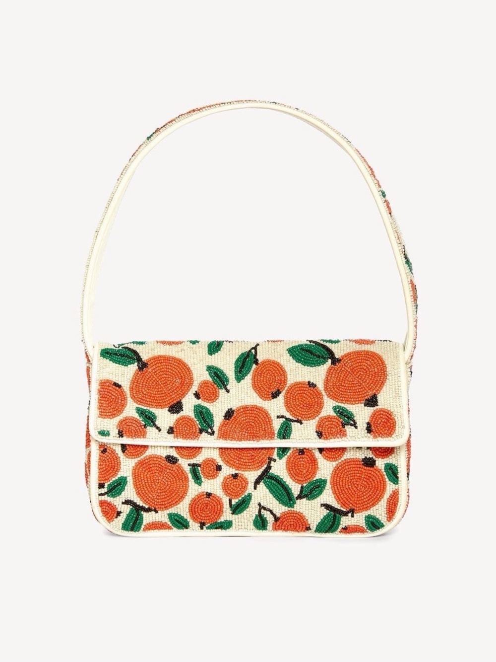 Staud Tommy Beaded bag oranges